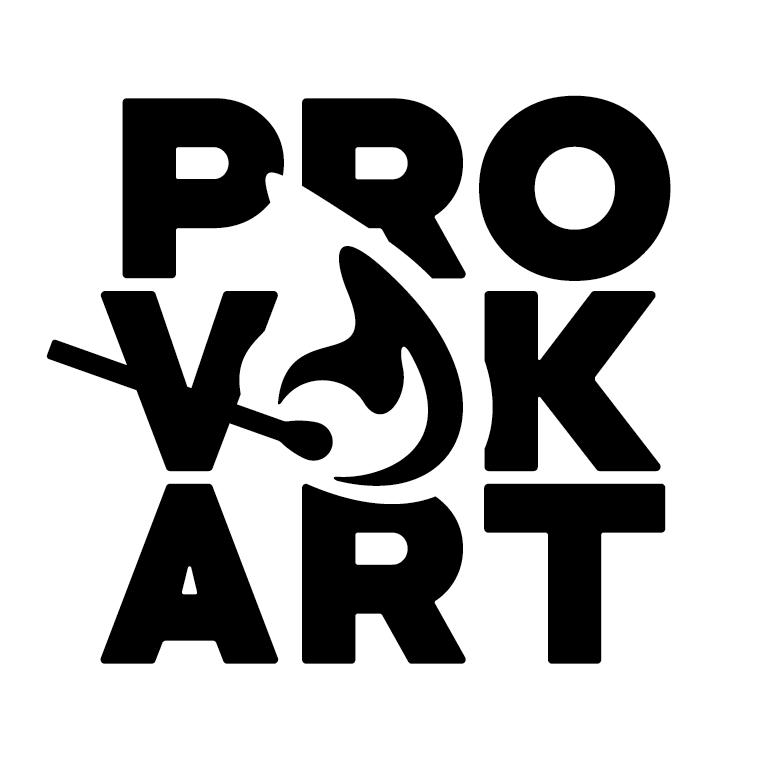 Logotipo Provokart de color negro