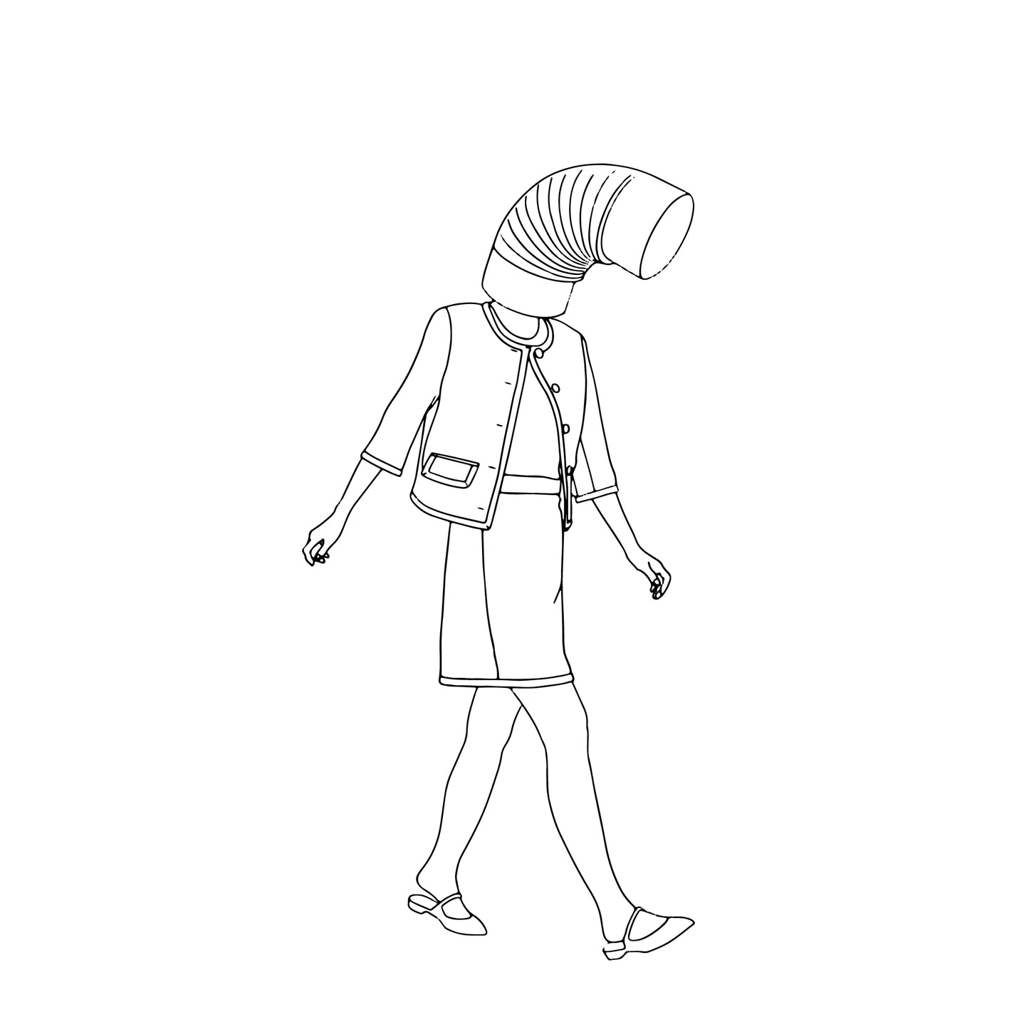 Unisex Organic Cotton T-Shirt - Hidden Head Ladies Tube