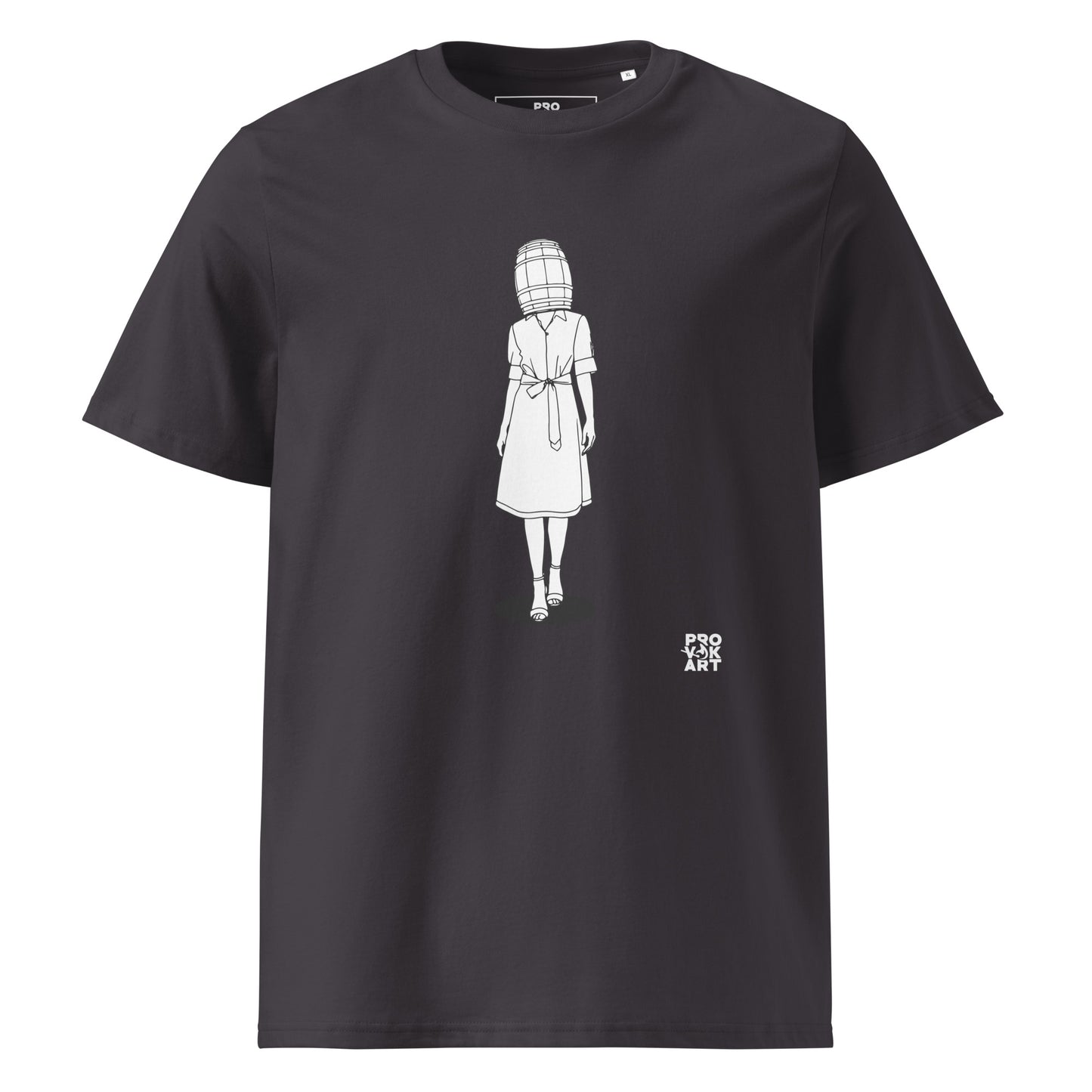 Camiseta de algodón orgánico unisex-Hidden Head Ladies Barrel