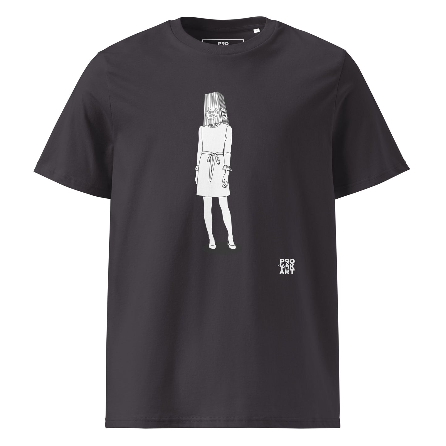 Unisex Organic Cotton T-Shirt - Hidden Head Ladies Pop Corn