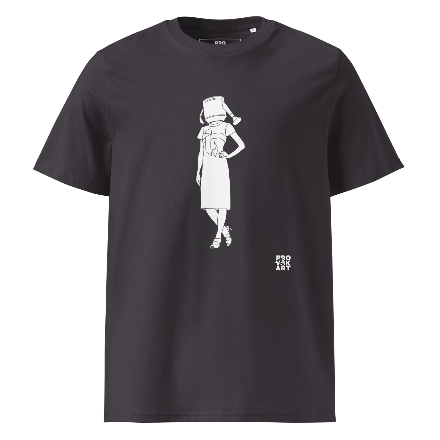 Camiseta de algodón orgánico unisex-Hidden Head Ladies Watering