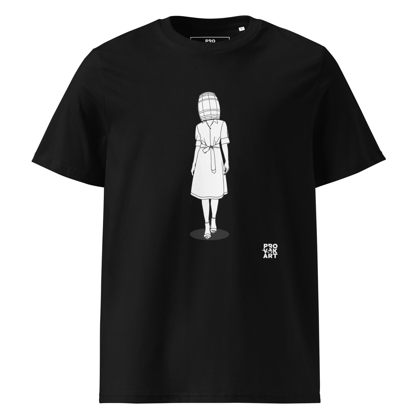 Unisex Organic Cotton T-Shirt - Hidden Head Ladies Barrel