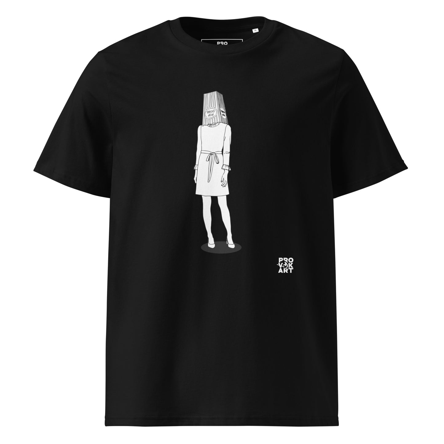 Camiseta de algodón orgánico unisex-Hidden Head Ladies Pop Corn