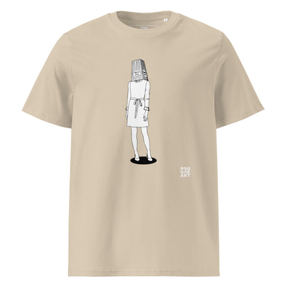 Unisex Organic Cotton T-Shirt - Hidden Head Ladies Pop Corn