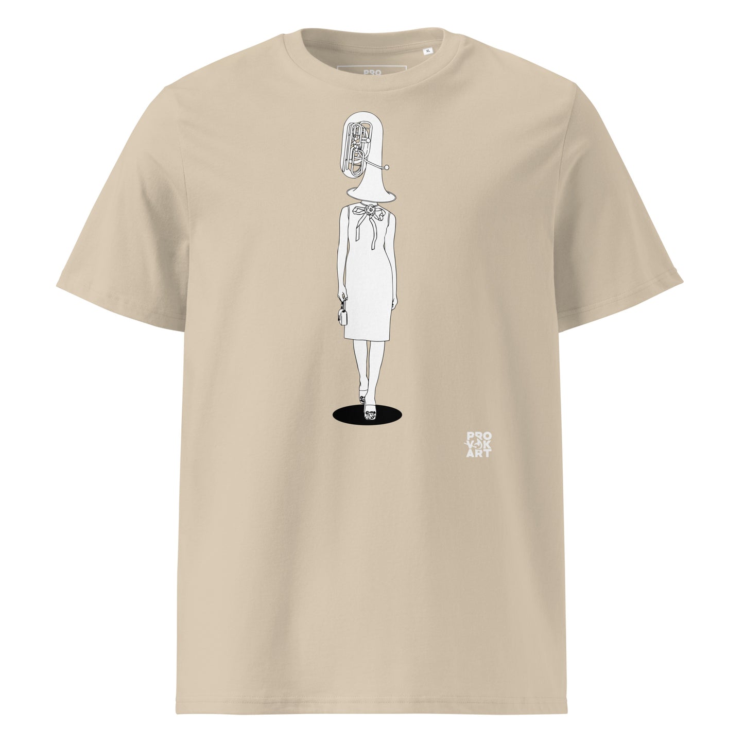 Camiseta de algodón orgánico unisex-Hidden Head Ladies Metal