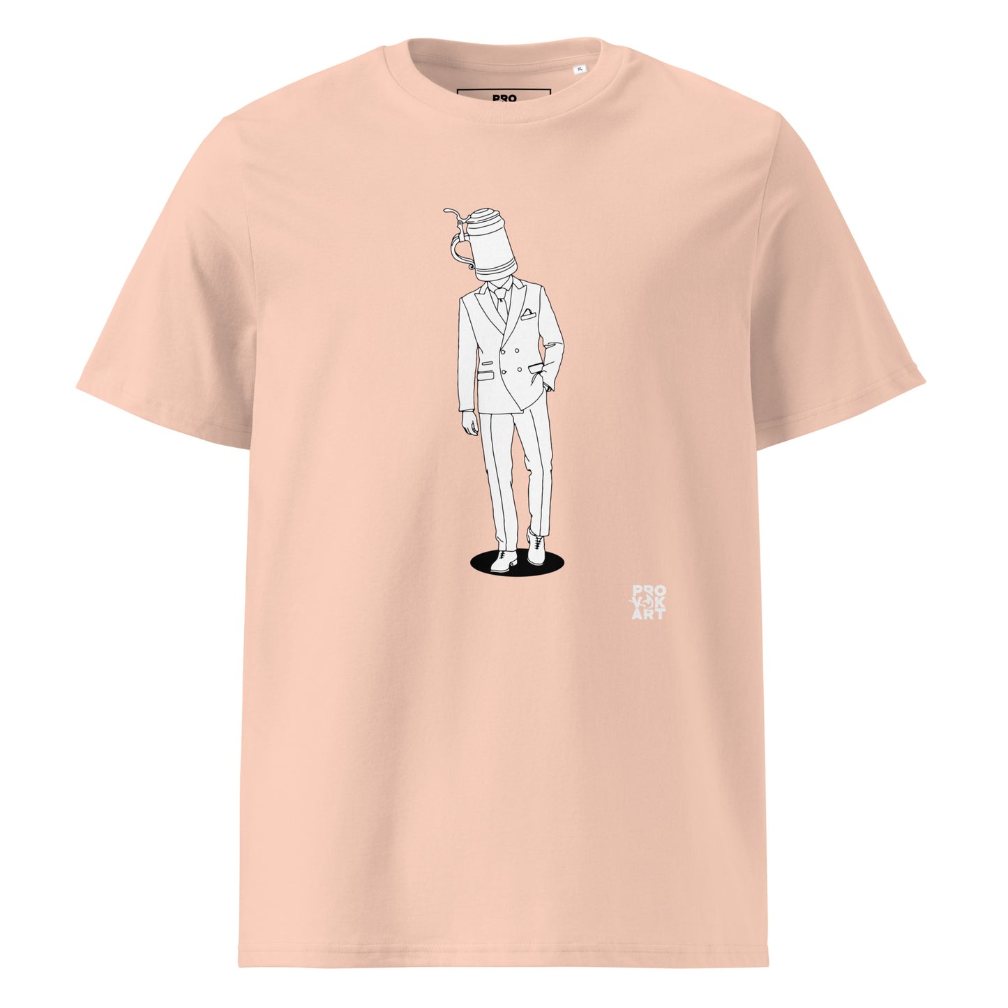 Camiseta de algodón orgánico unisex-Hidden Head Gens Beer