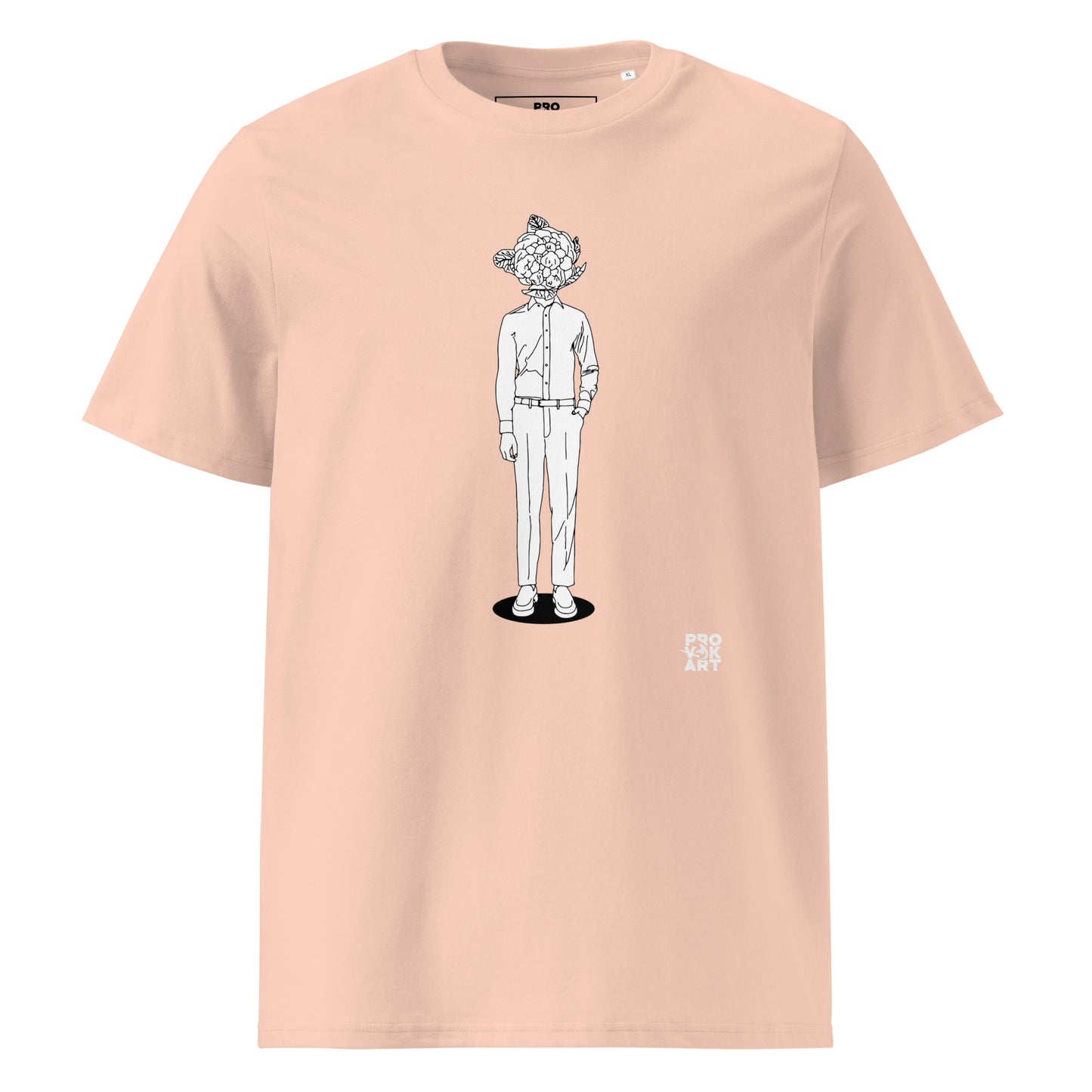 Camiseta de algodón orgánico unisex-Hidden Head Gens Cauliflower