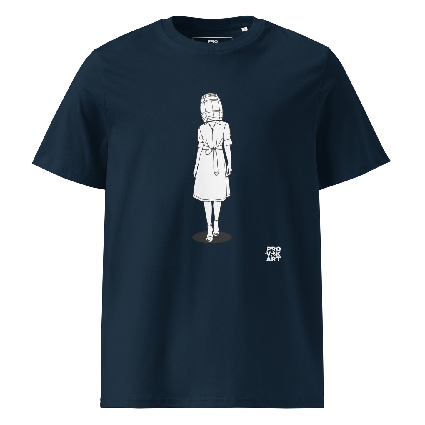 Camiseta de algodón orgánico unisex-Hidden Head Ladies Barrel