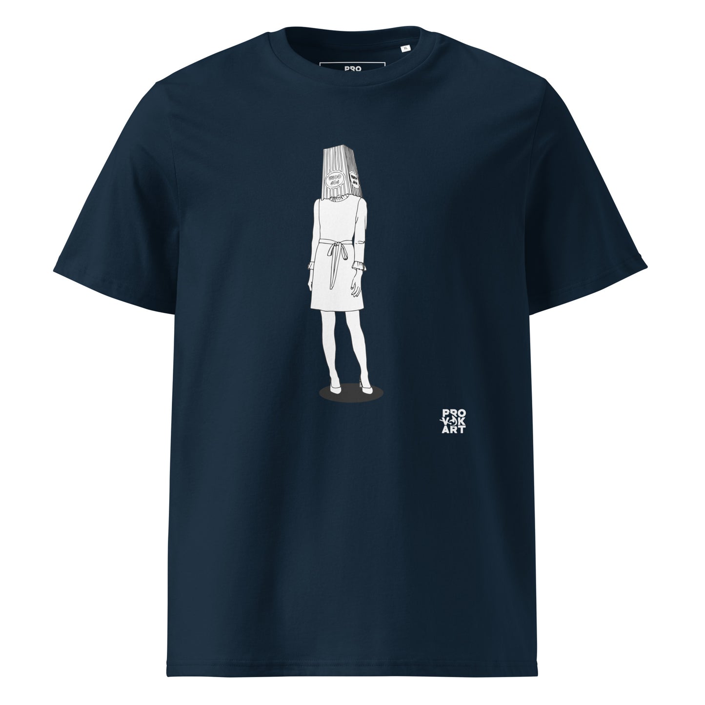 Camiseta de algodón orgánico unisex-Hidden Head Ladies Pop Corn