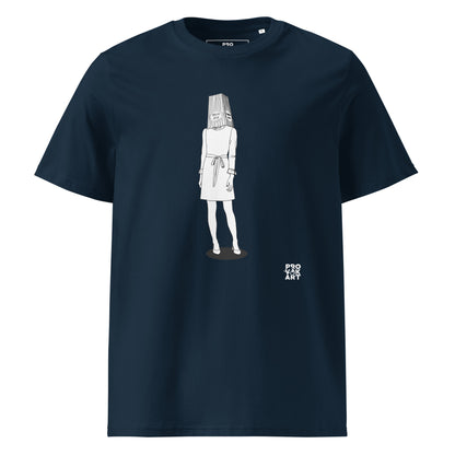 Unisex Organic Cotton T-Shirt - Hidden Head Ladies Pop Corn