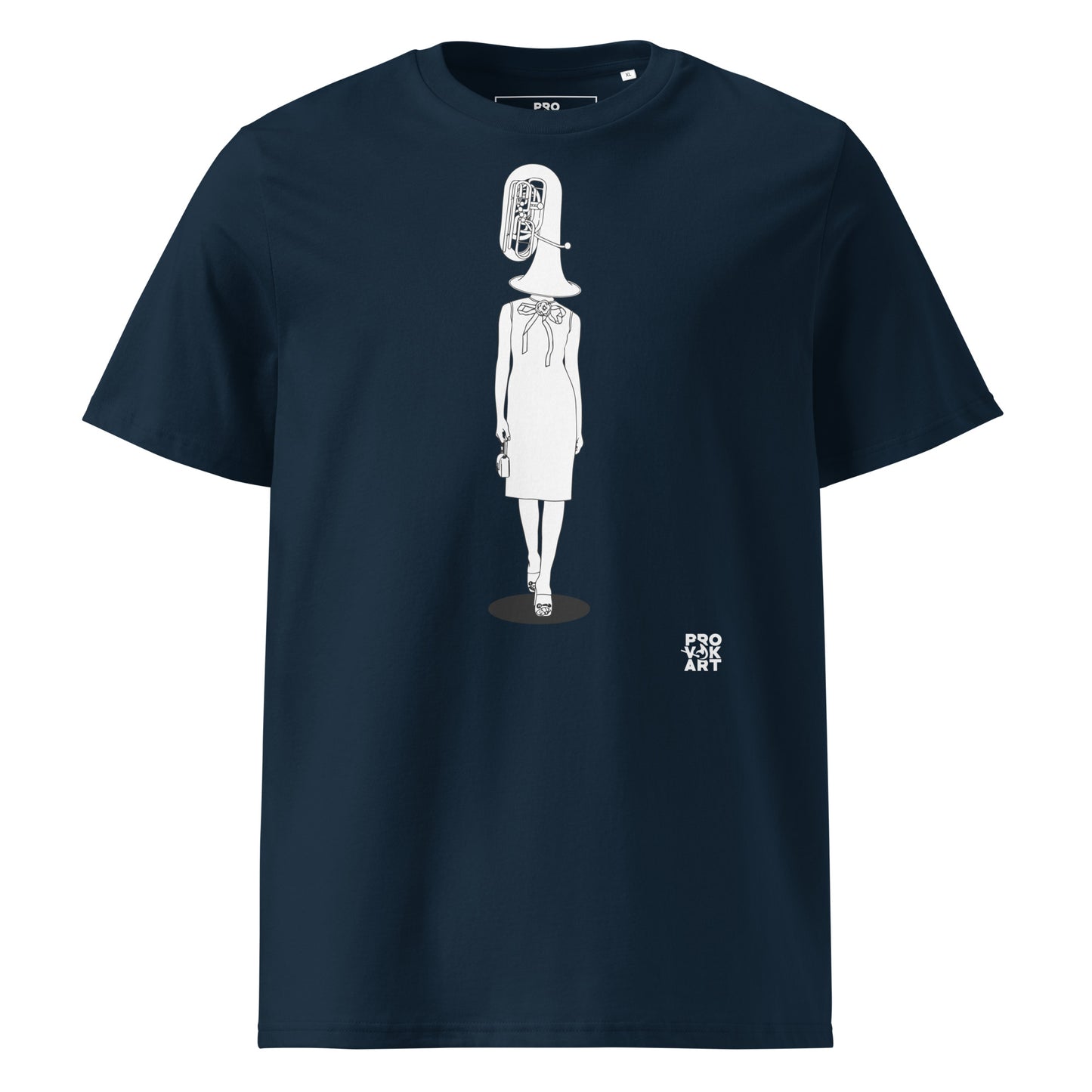 Camiseta de algodón orgánico unisex-Hidden Head Ladies Metal