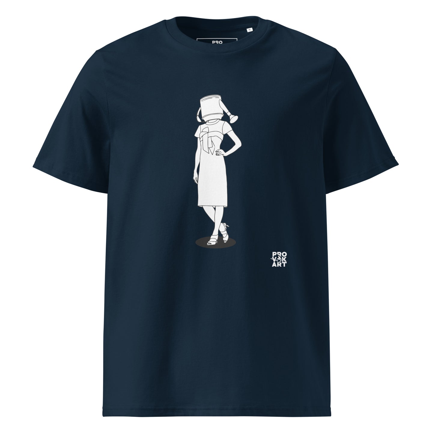 Camiseta de algodón orgánico unisex-Hidden Head Ladies Watering