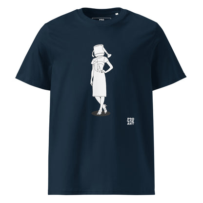 Unisex Organic Cotton T-Shirt - Hidden Head Ladies Watering