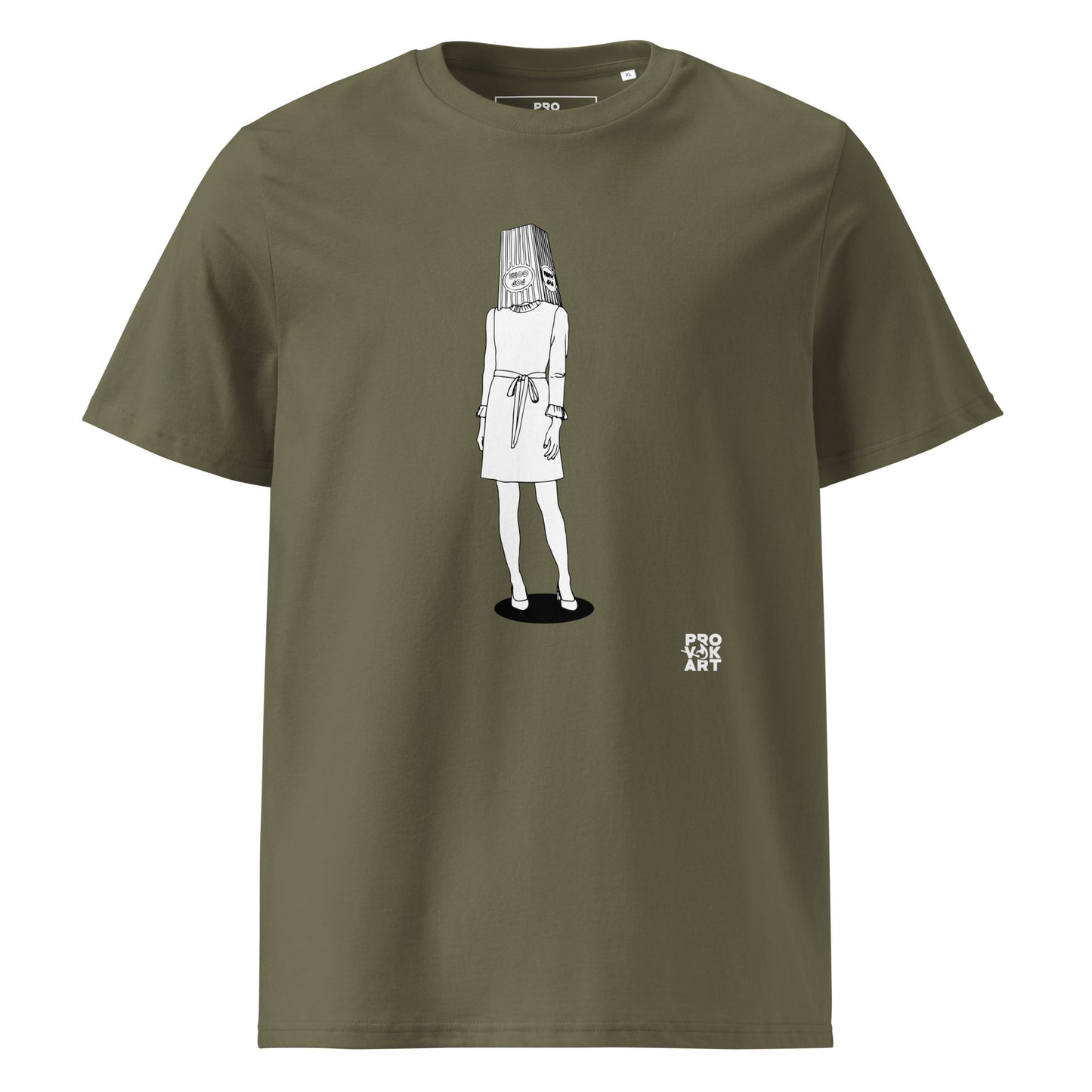 Camiseta de algodón orgánico unisex-Hidden Head Ladies Pop Corn
