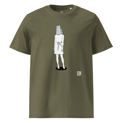 Unisex Organic Cotton T-Shirt - Hidden Head Ladies Pop Corn