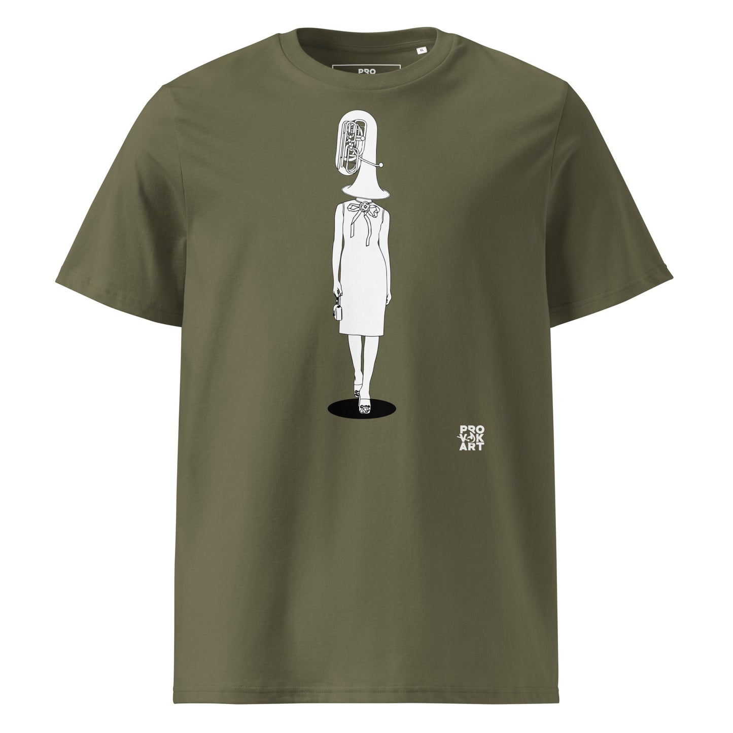 Camiseta de algodón orgánico unisex-Hidden Head Ladies Metal