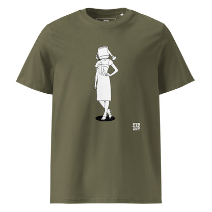 Unisex Organic Cotton T-Shirt - Hidden Head Ladies Watering