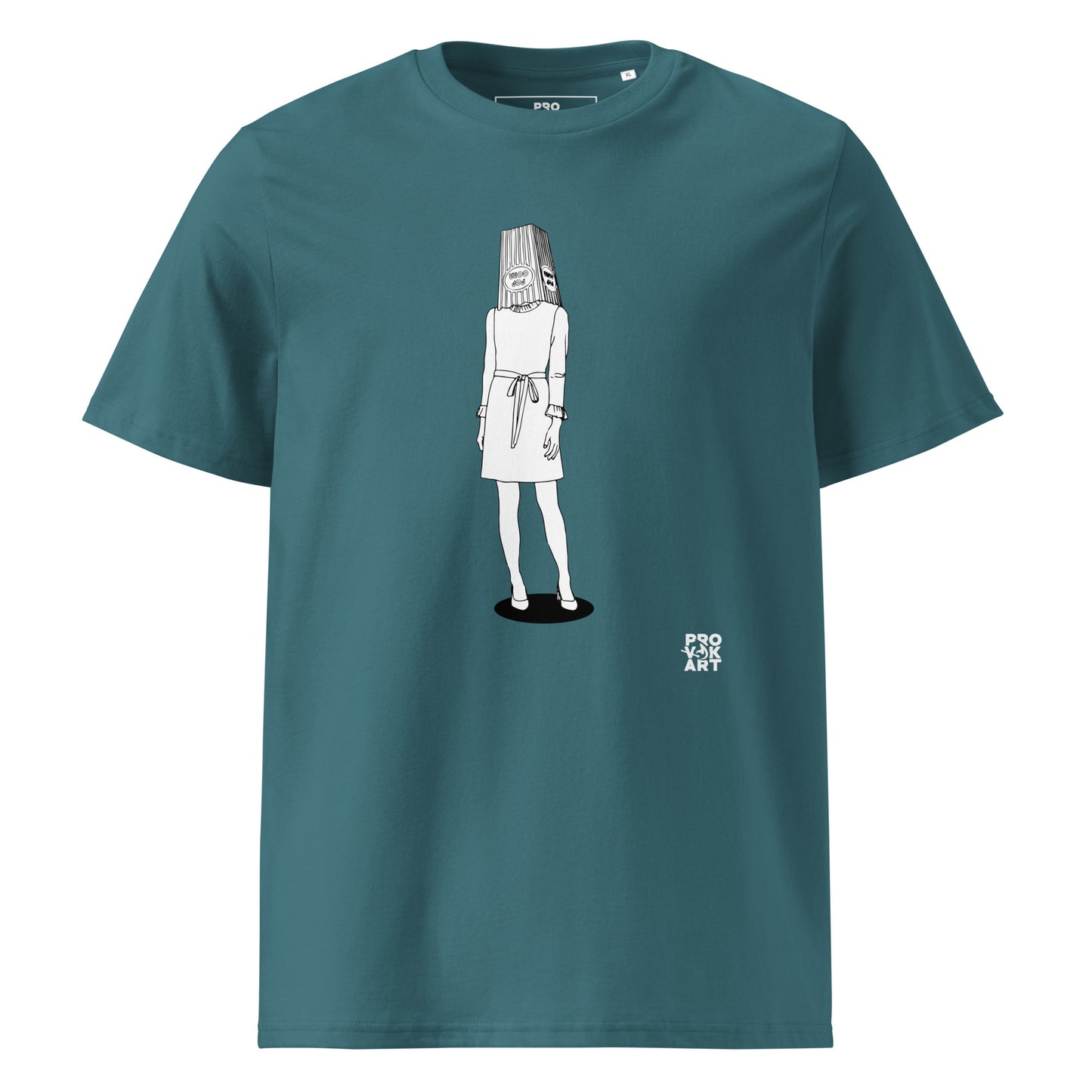 Unisex Organic Cotton T-Shirt - Hidden Head Ladies Pop Corn