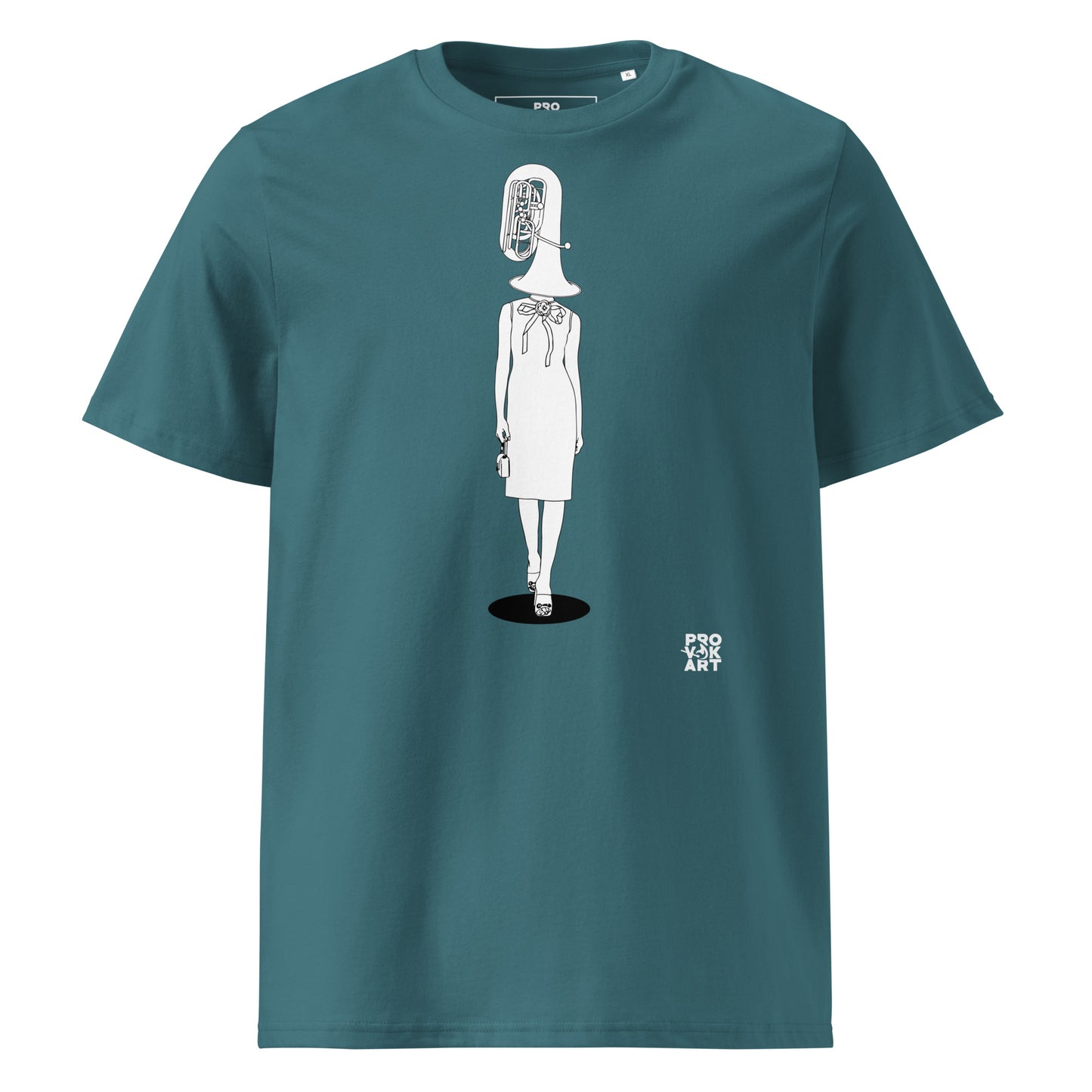 Camiseta de algodón orgánico unisex-Hidden Head Ladies Metal