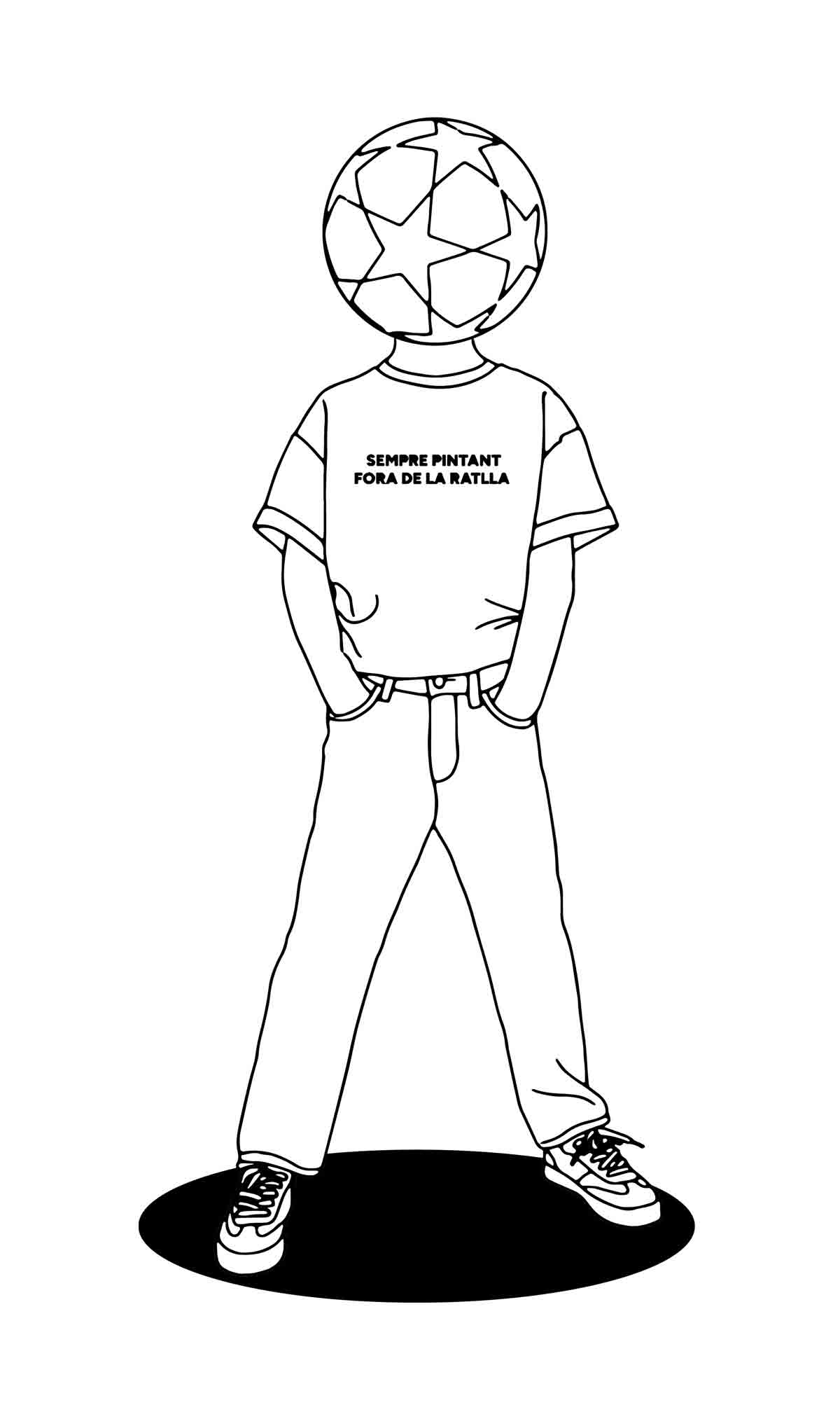 Hidden Head Kids - Always Paint Outside The Rat - Short Sleeve T-Shirt for Boys and Girls