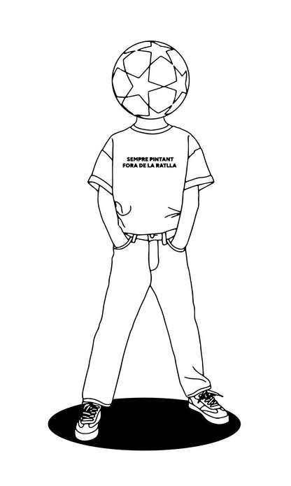 Hidden Head Kids - Always Paint Outside The Rat - Short Sleeve T-Shirt for Boys and Girls