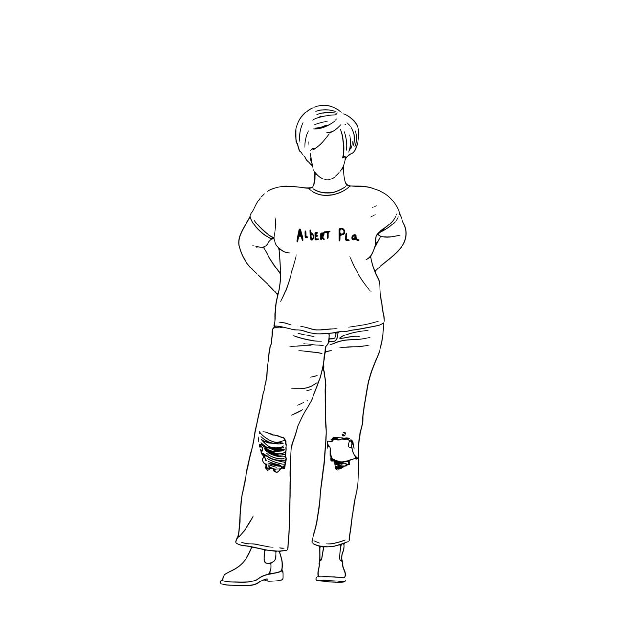 Unisex organic cotton t-shirt - TEE BANDS FAN CLUB-ALBERT